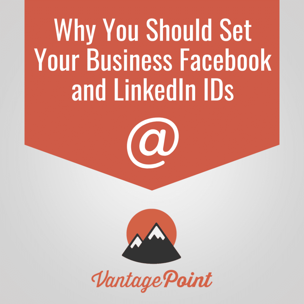 Set Facebook and LinkedIn IDs